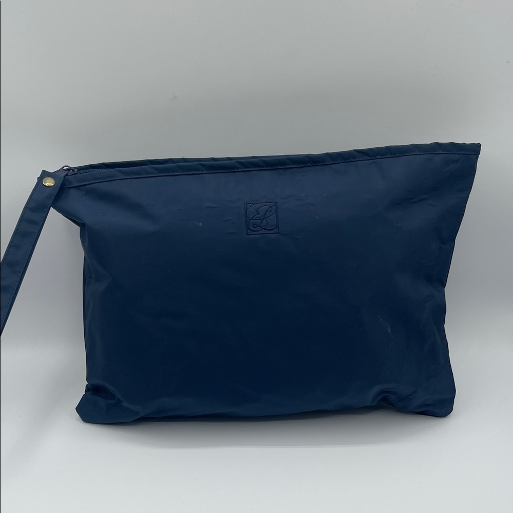 ESTÉE LAUDER LARGE NAVY COSMETIC BAG